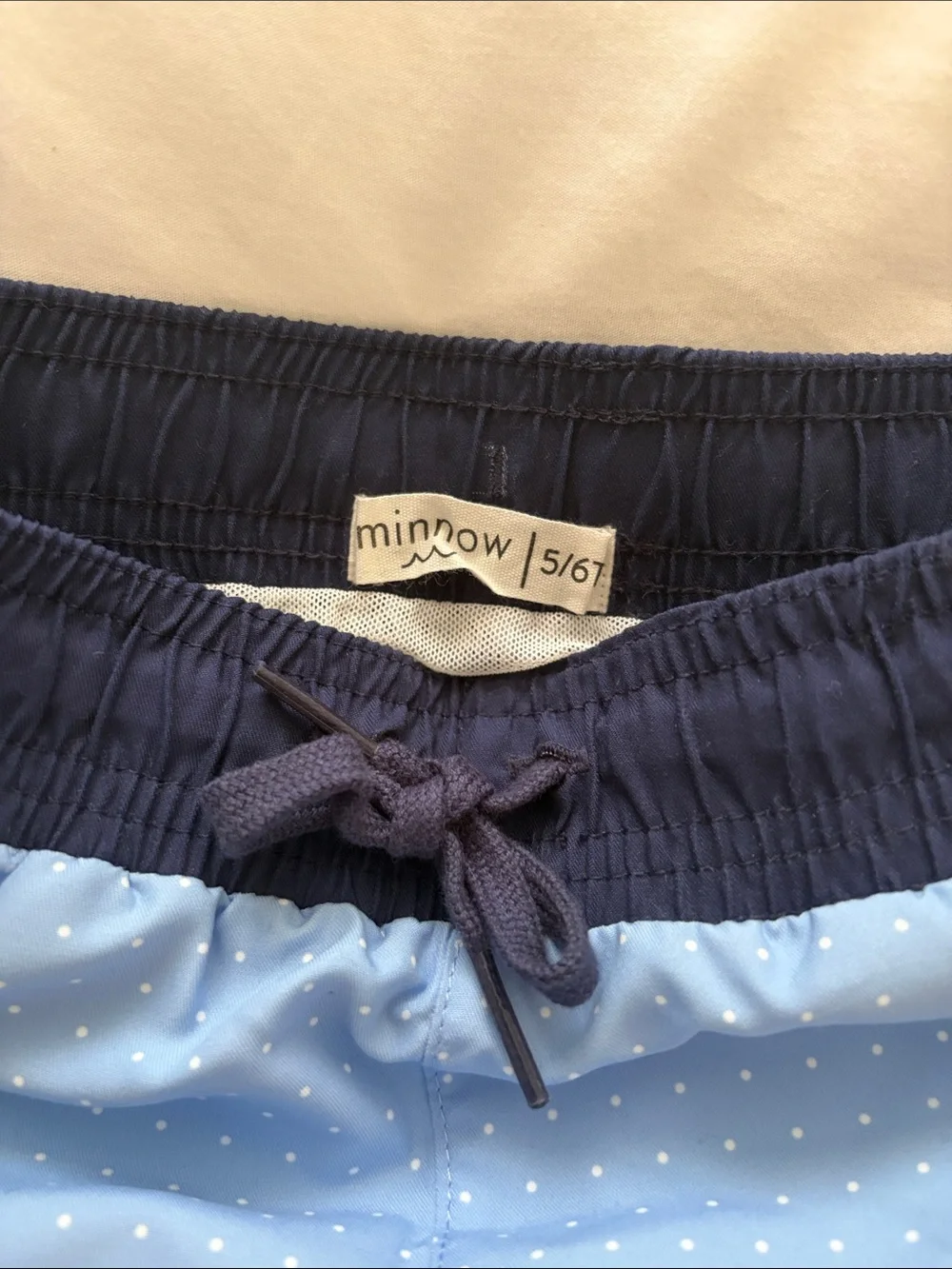 Boys Minnow swim trunks new in bag size 5/6